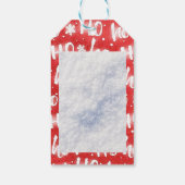 Personalize HO HO HO Weihnachts-Weihnachtsgeschenk Geschenkanhänger (Rückseite)