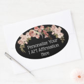 Personalize I Am Affirmation Christlich Ovaler Aufkleber (Umschlag)