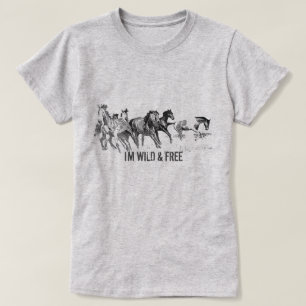 Personalize - I M WILD & KOSTENLOS - Wild Horse T T-Shirt