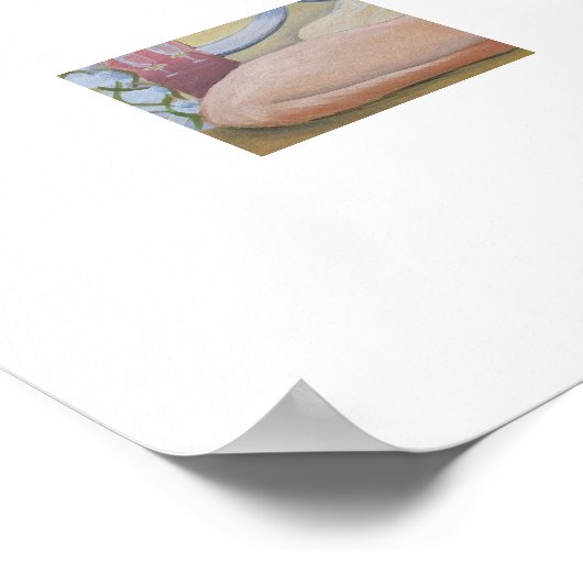 Personalize Initials Wedding Cats Art Print Poster (Ecke)