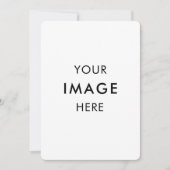Personalize Invitation, Size: 5" x 7" Paper White Einladung (Vorderseite)