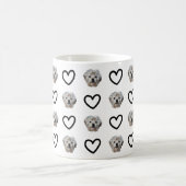 Personalize It! Black Heart Pet Photo Kaffeetasse (Mittel)
