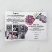 Personalize It! Floral Photo Pet Memorial Programm (Innenseite)