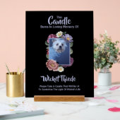 Personalize It! Pet Memorial Candle Sign W/Photo Acrylschild (Hochzeit)