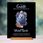 Personalize It! Pet Memorial Candle Sign W/Photo Acrylschild (Neutral)