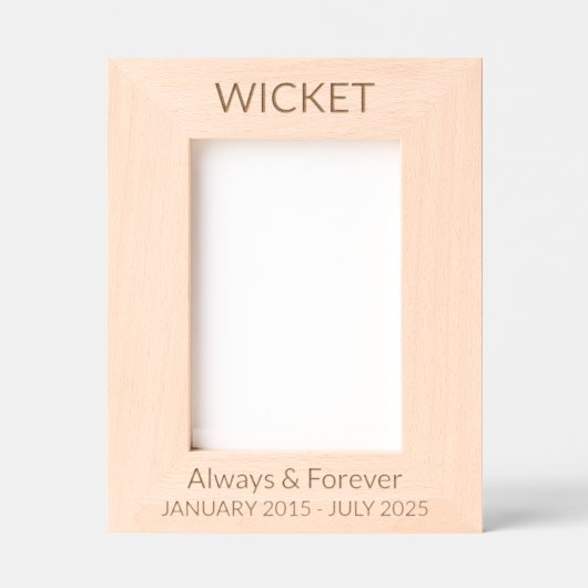 Personalize It! Pet Memorial Geätzte Rahmen (Vorderseite)