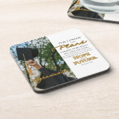 Personalize Jeremiah 29:11 Grad Cap Scripture Getränkeuntersetzer (Linke Seite)