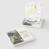 Personalize Jeremiah 29:11 Grad Cap Scripture Steinuntersetzer (Seitenansicht)