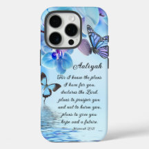 Personalize Jeremiah 29:11 Orchids Butterfly Bibel