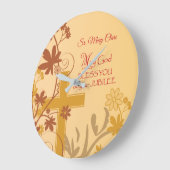 Personalize, Jubilee Anniversary Nun Cross, Wirbel Große Wanduhr (Winkel)