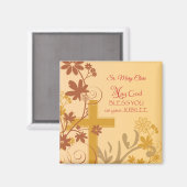 Personalize, Jubilee Anniversary Nun Cross, Wirbel Magnet (Vorderseite/Rückseite)