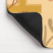 Personalize, Jubilee Anniversary Nun Cross, Wirbel Mousepad (Ecke)