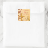 Personalize, Jubilee Anniversary Nun Cross, Wirbel Quadratischer Aufkleber (Tasche)