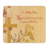 Personalize, Jubilee Anniversary Nun Cross, Wirbel Schneidebrett (Vorderseite)