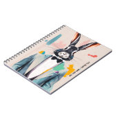 PERSONALIZE - Kaninchen Gentleman | Notizbuch Notizblock (Linke Seite)