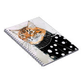 PERSONALIZE: Katze im Schwarzen Punkt Sweater | Notizblock (Rechte Seite)
