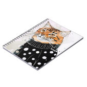 PERSONALIZE: Katze im Schwarzen Punkt Sweater | Notizblock (Linke Seite)