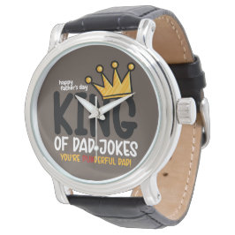 Personalize King of Vater Jokes Armbanduhr
