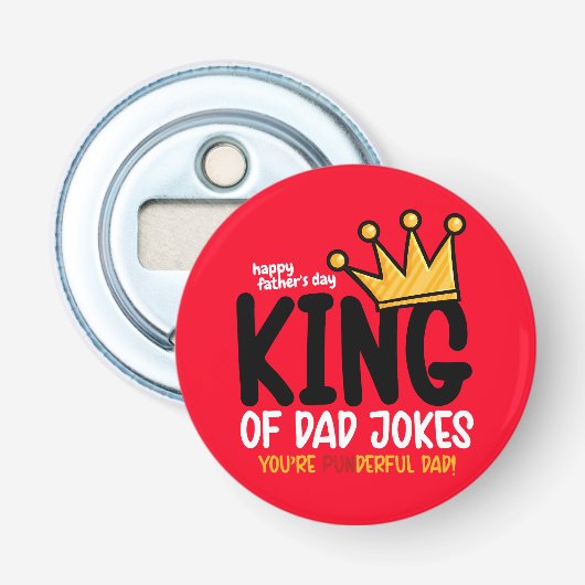 Personalize King of Vater Jokes Flaschenöffner (Vorderseite)