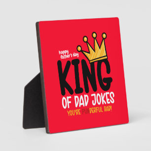 Personalize King of Vater Jokes Fotoplatte