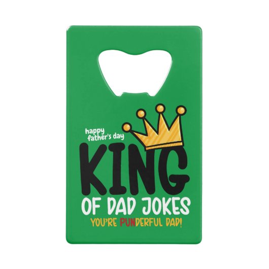 Personalize King of Vater Jokes Geldbeutel Flaschenöffner (Vorderseite)