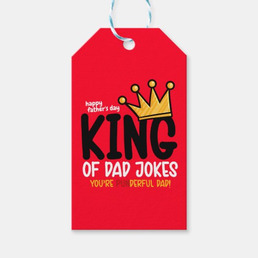 Personalize King of Vater Jokes Geschenkanhänger (Vorderseite)