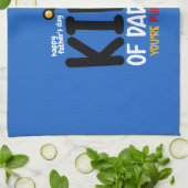 Personalize King of Vater Jokes Geschirrtuch (Gefaltet)