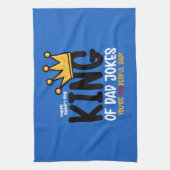 Personalize King of Vater Jokes Geschirrtuch (Vertikal)