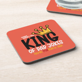 Personalize King of Vater Jokes Getränkeuntersetzer