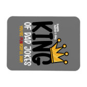 Personalize King of Vater Jokes Magnet (Horizontal)