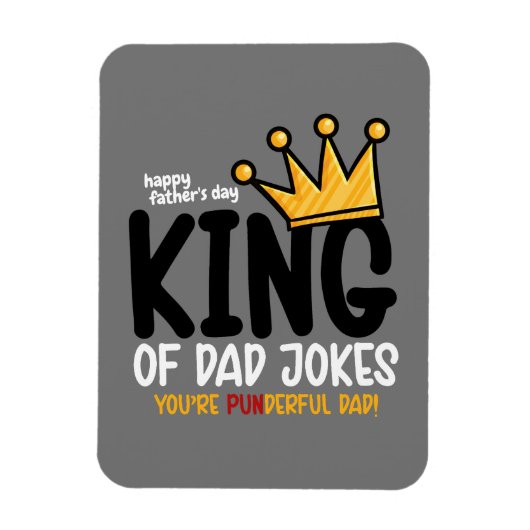 Personalize King of Vater Jokes Magnet (Vertikal)