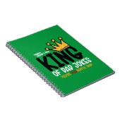 Personalize King of Vater Jokes Notizblock (Rechte Seite)