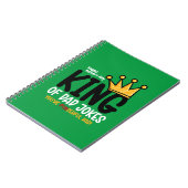Personalize King of Vater Jokes Notizblock (Linke Seite)