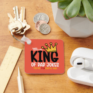 Personalize King of Vater Jokes Schlüsselanhänger