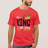 Personalize King of Vater Jokes T-Shirt (Vorderseite)