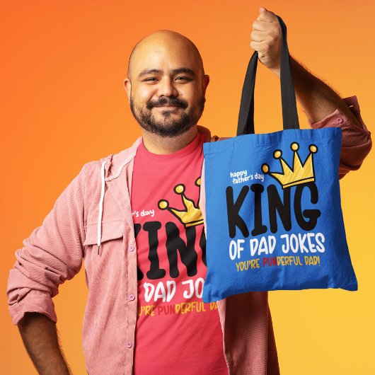 Personalize King of Vater Jokes Tasche