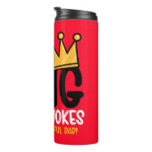 Personalize King of Vater Jokes Thermosbecher (Nach rechts gedreht)