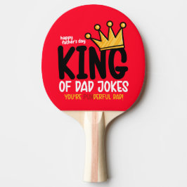 Personalize King of Vater Jokes Tischtennis Schläger