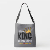 Personalize King of Vater Jokes Tragetaschen Mit Langen Trägern (Rückseite)