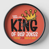 Personalize King of Vater Jokes Uhr (Vorderseite)