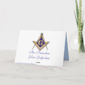 Personalize Masonic Christmas Greetings Feiertagskarte (Rückseite)