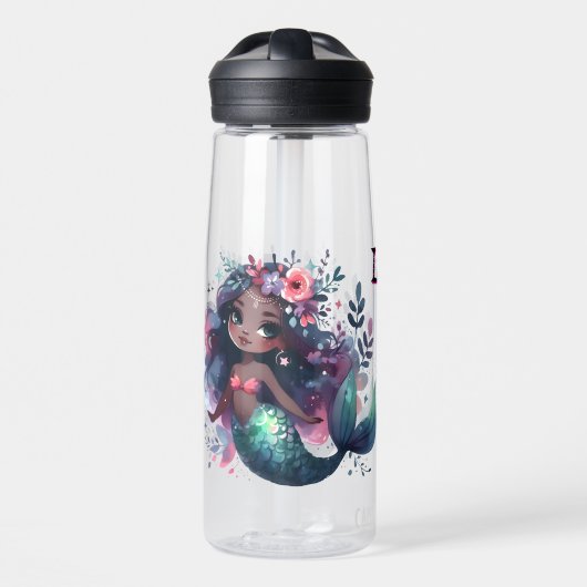 Personalize Mermaid  Trinkflasche (Vorne)