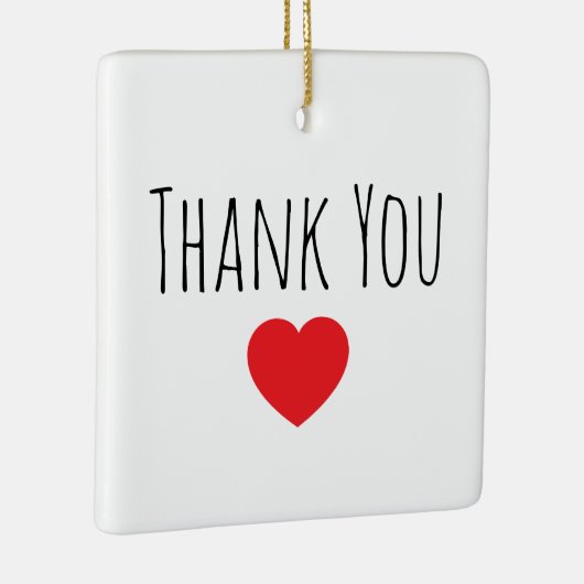 Personalize Message Thank you Keramikornament (Rechts)