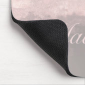 Personalize modern art light pink gray mousepad (Ecke)