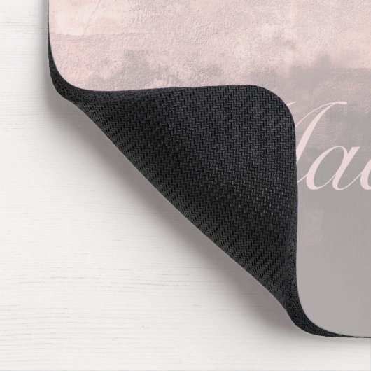Personalize modern art light pink gray mousepad (Ecke)