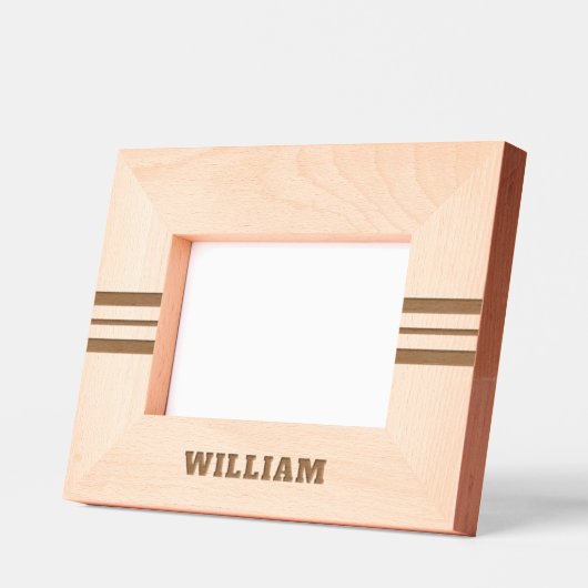 Personalize | Modern Simple Add Name, Geätzte Rahmen (Links)