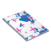 PERSONALIZE: Modernes Cross Notebook Journal Notizblock (Rechte Seite)