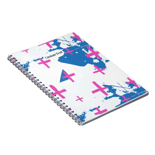 PERSONALIZE: Modernes Cross Notebook Journal Notizblock (Rechte Seite)