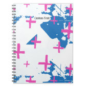 PERSONALIZE: Modernes Cross Notebook Journal Notizblock (Vorderseite)
