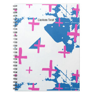 PERSONALIZE: Modernes Cross Notebook Journal Notizblock